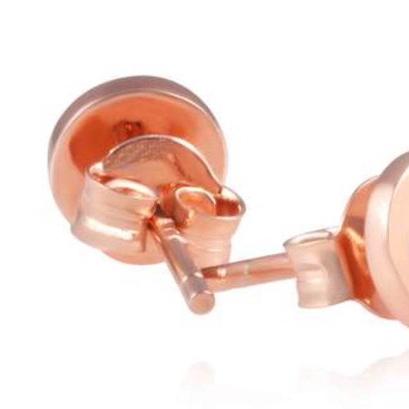 Sterling Silver CANCER Earrings Rose Gold Plated - Picture 4 of 5